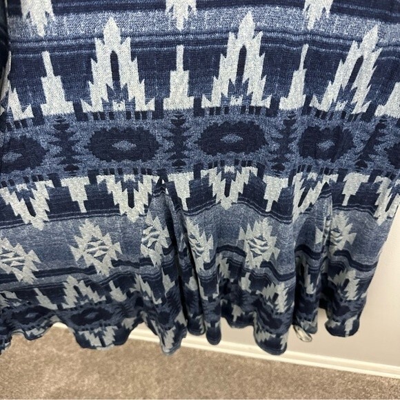 Lauren Ralph Lauren Blue Aztec Skater Dress Size Large - Picture 8 of 11